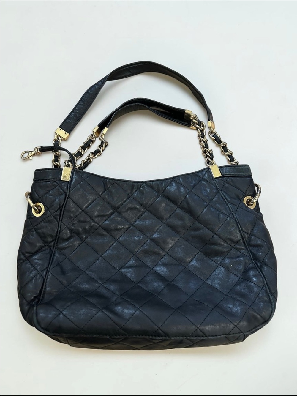 Michael Michael Kors Susannah Shoulder Tote Bag AI-1306 Quilted Leather - Picture 2 of 13